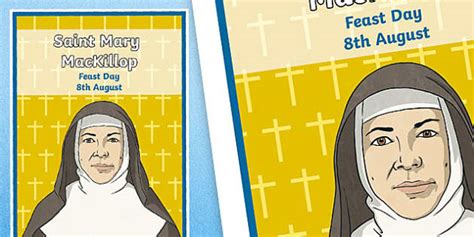 Mary Mackillop Poster Feast Day Primary Resource