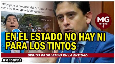 EN EL ESTADO NO HAY NI PARA LOS TINTOS SERIOS PROBLEMAS EN LA DIAN