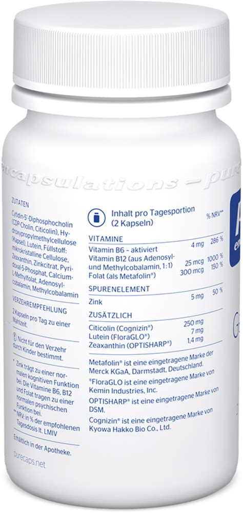 Cogni Activo C Psulas Pure Encapsulations Vitalabo Portugal