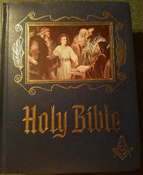 Freemason Masonic Red Letter Holy Bible Master Reference Edition