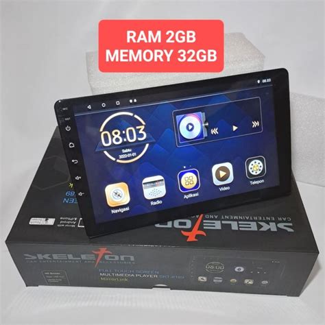 Head Unit Android 9 Inch SKELETON RAM 2GB 32GB SKT 8189 232 AHD