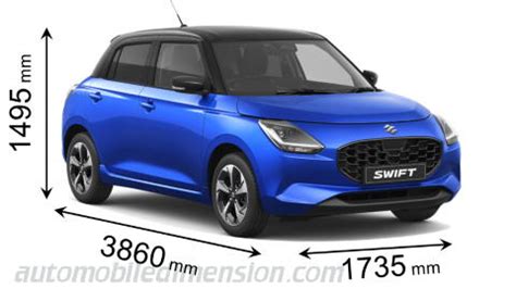 Dimension Suzuki Swift 2024 Volume Coffre Et Similaires