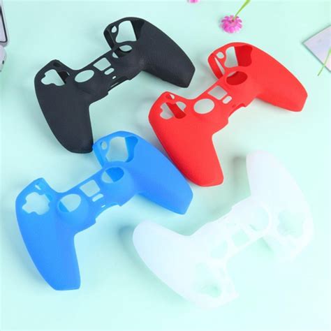 Capa Case Silicone Controle Ps5 Par Grips Borracha Branca No Shoptime