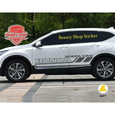 Honda Crv Sticker Side Body Samping Cutting Stiker Car Honda Lazada