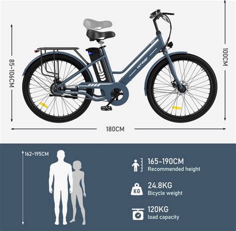 Hitway Elektrische Fiets E Bike Inch W Motor Tot