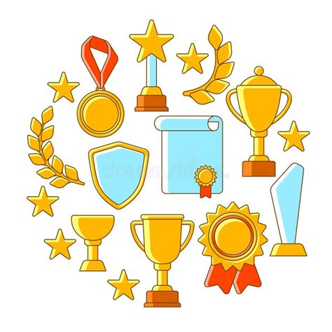 Awards And Trophy Background Reward Items For Sports Or Corporate