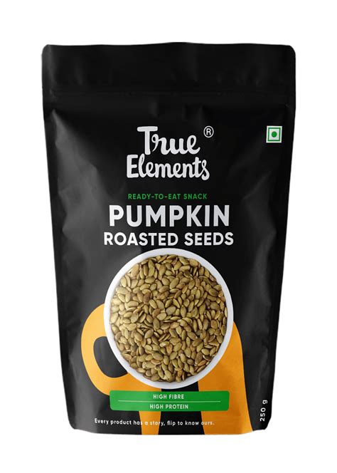 True Elements Roasted Pumpkin Seeds 250g Pumpkin Seeds For Healthy