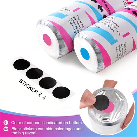 Buy Tamsan Premium Gender Reveal Confetti Cannon Set Of 4 Mixed 2