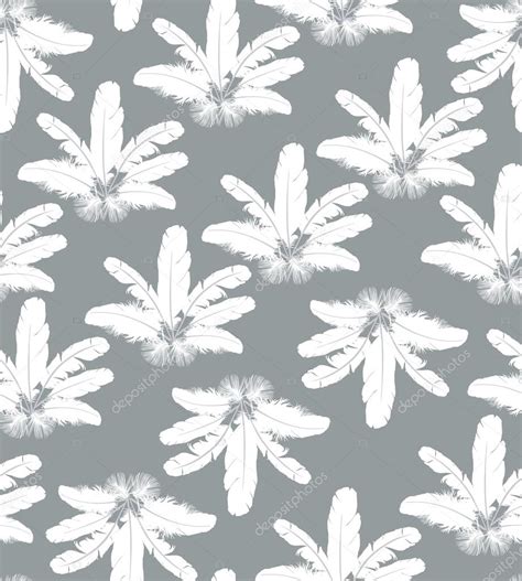 Seamless Background With White Feathers Stock Vector Image By