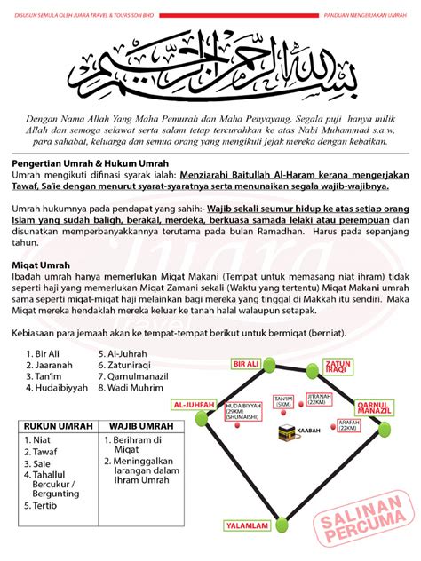 Nota Umrah Juara Travel Pdf