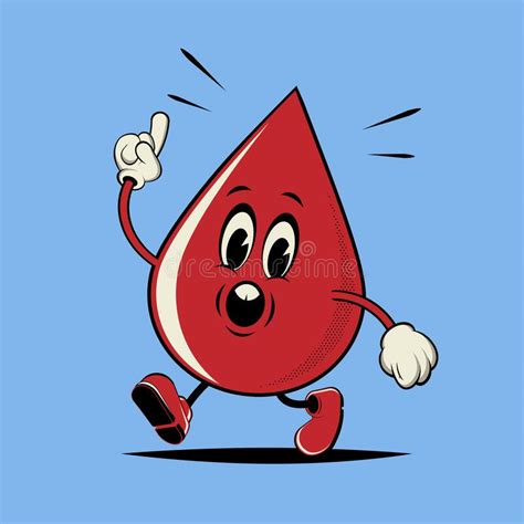 Cartoon Blood Drop Face Stock Illustrations 728 Cartoon Blood Drop