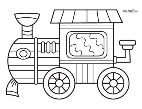 Printable Train Coloring Pages – 30 Sheets to Color - Easy Peasy and Fun