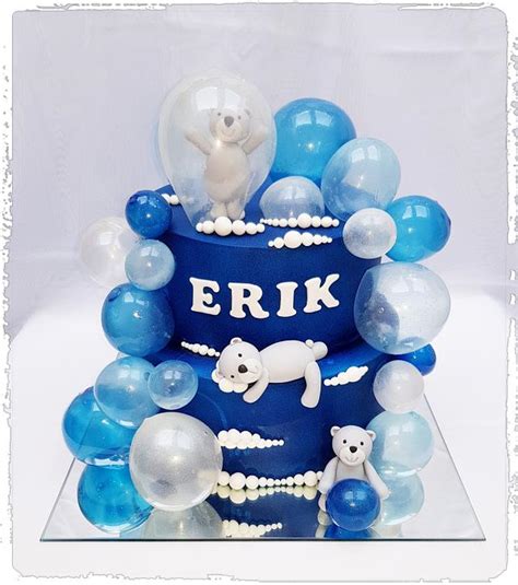 Baloons Bears Decorated Cake By Tirki Cakesdecor