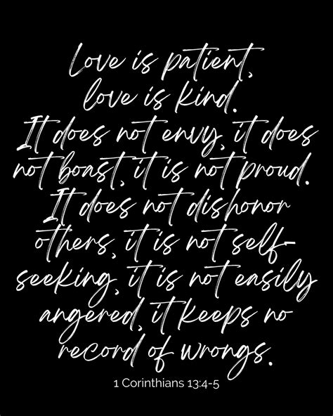 1 Corinthians 134 45 Black Background Etsy