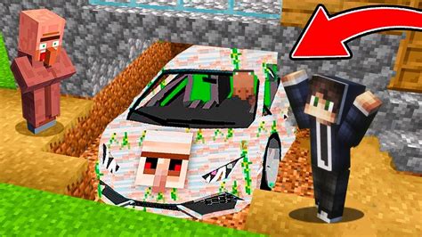 Pronasao Sam Auto Ispod Villagerove Kuce U Minecraftu Youtube