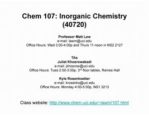 Burrows Et Al Chapter Introducing Inorganic Organic And Physical