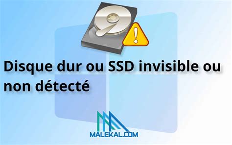 Disque Dur Ou Ssd Invisible Ou Non D Tect Dans Windows