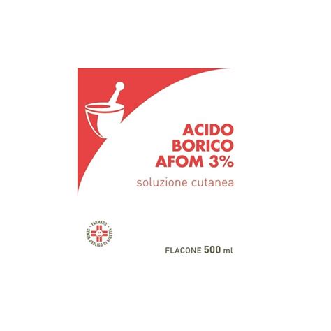 Acido Borico Afom 3 500ml Disinfettanti Bocca E Gola Collutorio