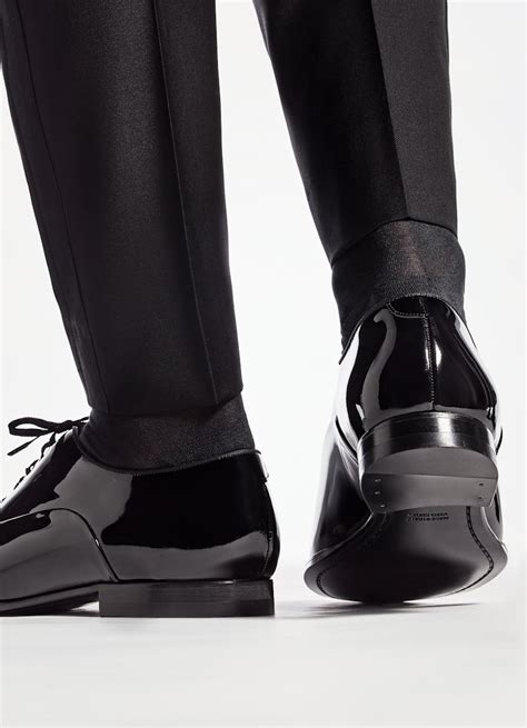 Black Tuxedo Oxford In Patent Leather Suitsupply Belgium