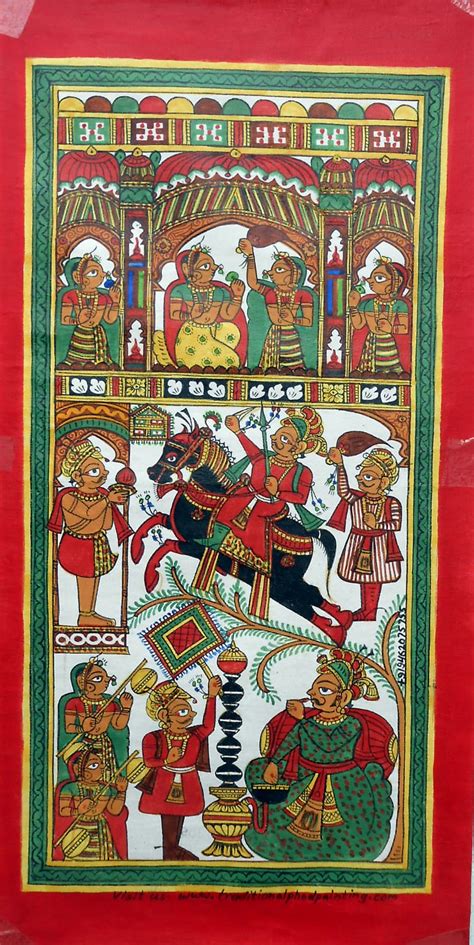 Pabuji Maharaj Phad 8 Phad Painting 12 X 24 International