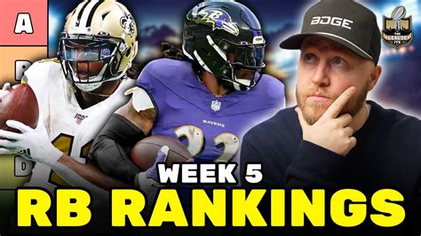 Top Running Back Rankings Tiers For Week Fantasy Football