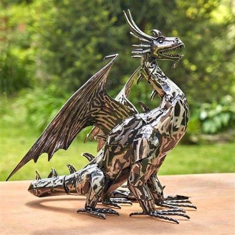 Metal Dragon Statue "Heraclius"