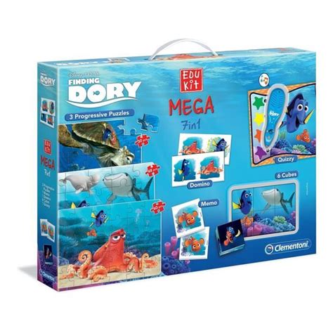 CLEMENTONI Dory Mega Edukit 7 en 1 3 Puzzles Domino Mémo 6