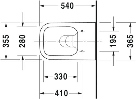 Duravit Wand WC 540mm Happy D 2 Anthraz Anthrazit Matt TS Rimless