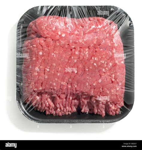 Packaged Ground Beef Stock Photo Alamy