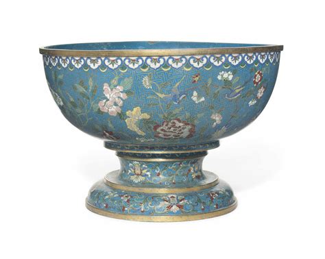 A Large Chinese Cloisonn Enamel Bowl Probably Th Century Christie S