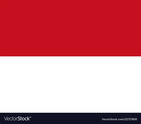 Flag monaco flag with official colors Royalty Free Vector