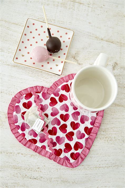 Valentine Mug Rug Pattern Free Here I Will Show You How To Make A Mug