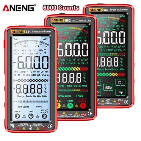 ANENG 681 682 683 6000 Counts Multimeter Smart Anti Burn Rechargeable