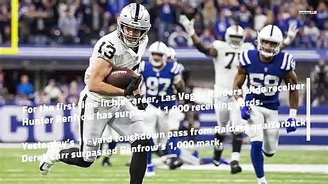 Raiders Renfrow With 1 000 Receiving Yards For First Time Video