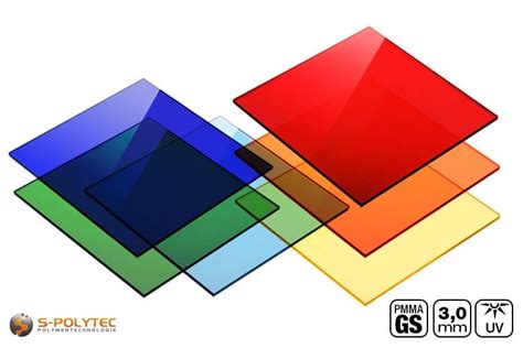 Farbiges Acrylglas Gs Im Zuschnitt Nach Ma S Polytec