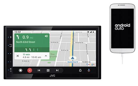 Jvc Kw M Dbt Radio Din Android Auto Carplay Bt Sklep Opinie Cena