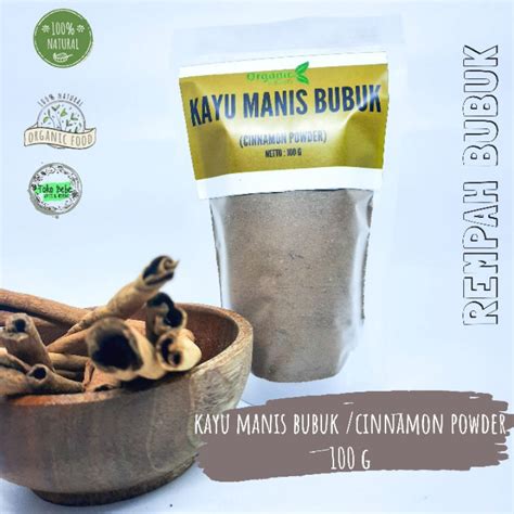 Jual KAYU MANIS BUBUK CINNAMON POWDER 100 G Shopee Indonesia