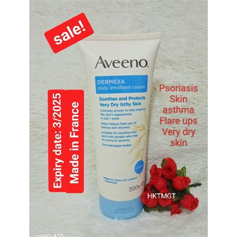 Aveeno Dermexa Cream 200ml Eczema Skin Asthma Psoriasis Flare Ups