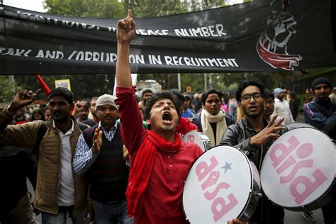 Jobless Youth Hold Protest March In Indian Capital Inquirer News