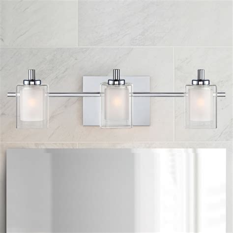 Polished Chrome Vanity Light Fixtures / Bramlett Collection 3 Light ...