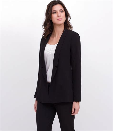 R Blazer Feminino Modelo Alongado Manga Longa Marca Cortelle