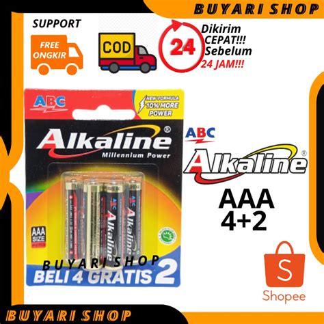 Jual Terlaris Baterai Batre Batrai Abc Alkaline Aaa Batrai Batre A