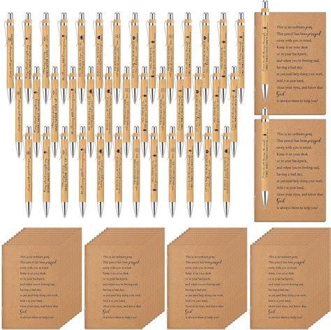 Amazon Ctosree Set Bible Verse Pens Bamboo Christian Pen With