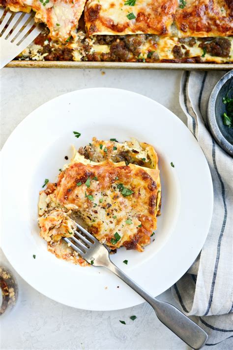 Easy Sheet Pan Lasagna Simply Scratch