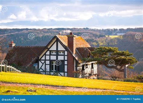 Farmhouse On A Hill Stock Photo Image Of Estate Land 17268290