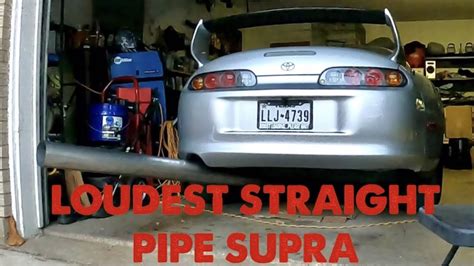 Made My 1000 Hp Supra Extremely Loud With A 5 Inch Straight Pipe