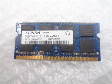 Yahooオークション ノートパソコン用メモリ Elpida Ddr3 Pc3l 10600