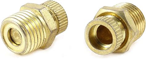 Sourcingmap Air Compressor 1 4 PT Male Thread Water Drain Valve Brass