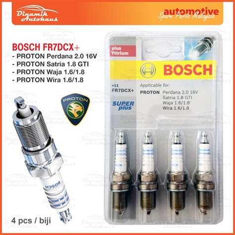 Proton Perdana / Satria GTI / Waja / Wira Car Spark Plug Bosch FR7DCX ...
