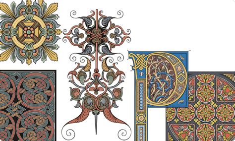 Old-Time Decorations and Medieval Ornaments - Vector images on CD or by ...